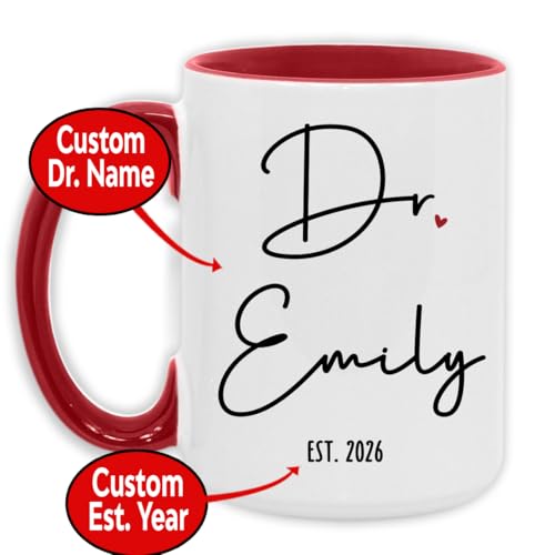 Taza personalizada para doctorado 11oz miniatura 2