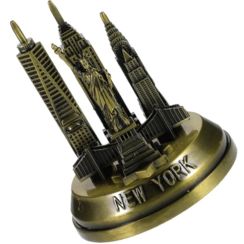 Edificio de metal vintage para decoración de hogar y estanterías de librerías 2