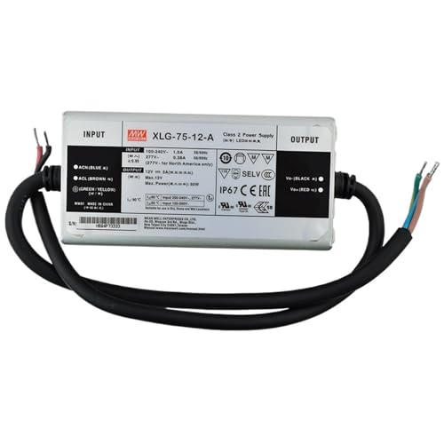 Transformateur LED 12V 5A XLG-75-12-A pour éclairage intérieur de maison