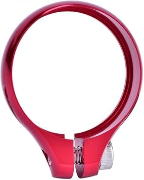 Bike Seat Post Clamp,Bike Seat Clamp Super Light Bike Bicycle Seat Post Clamp CNC Aluminum Alloy Cycling Saddle Seat Post Clamp for 27.2/30.8/31.6mm Bike Seatpost Color Red 34.9mm  Color Red 31