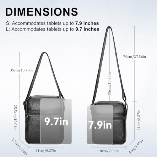 Leathario Men's Crossbody Shoulder Bag