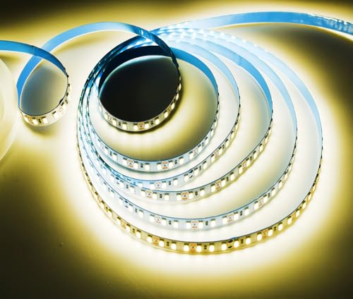 Image of AC110-130V LED Strip Lights,Dimmable 10000LM 16.4ft /5m SMD 2835 600 LEDs Waterproof IP68 LED Lights Strip Ribbon, More Brightness Than Low Voltage LED Strip Lights (Natural White 4000K)