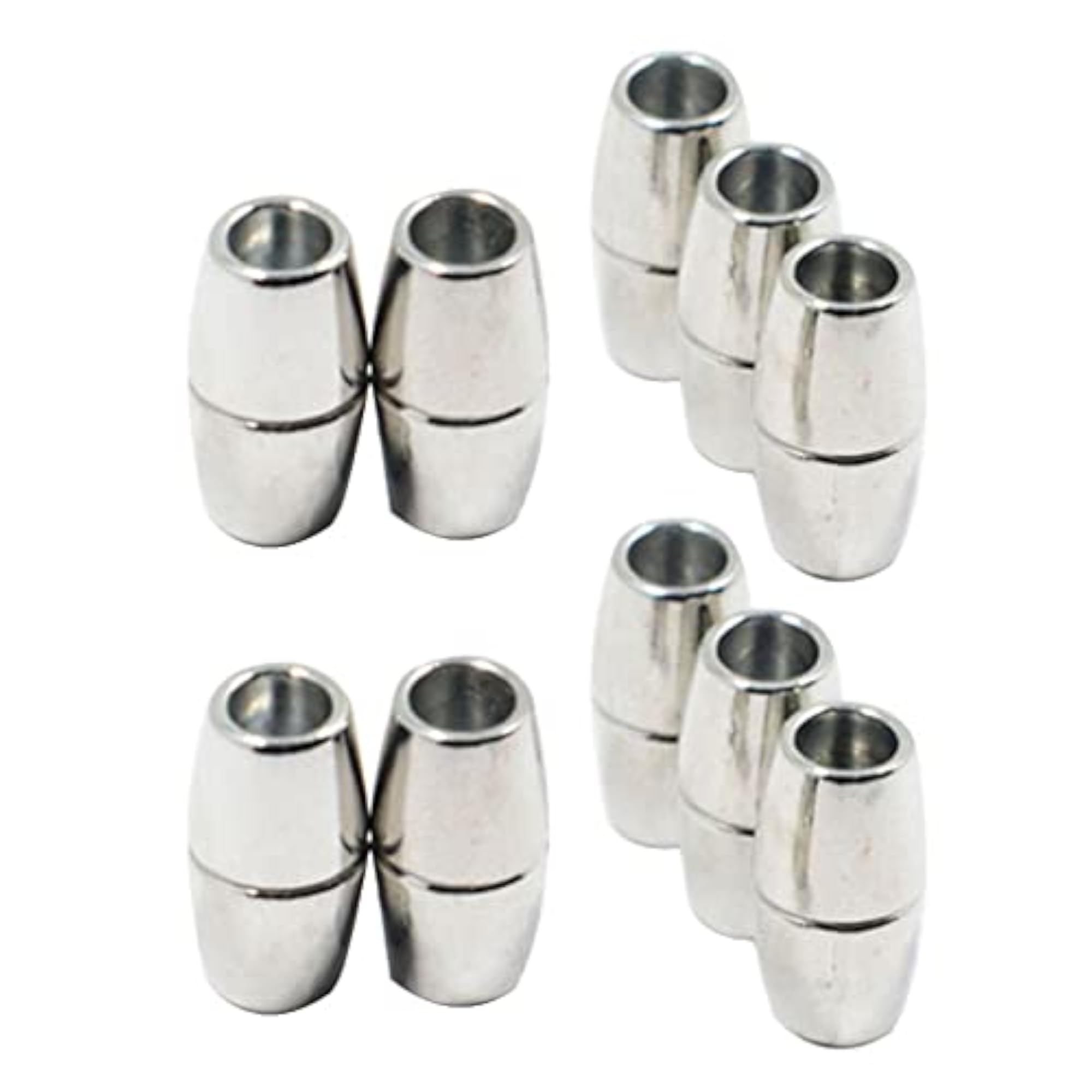 10pcs Round Alloy Magnetic Jewelry Clasps
