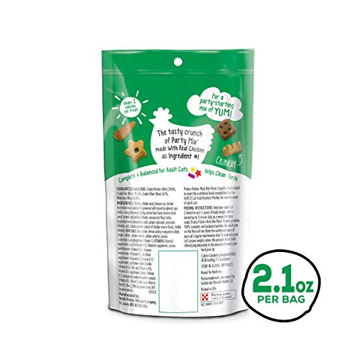 Purina Friskies Made In Usa Facilities Cat Treats, Party Mix Picnic Crunch - (10) 2.1 Oz. Pouches #TOP7