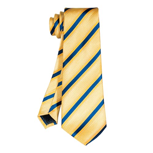 Image of 5PCS Mens Silk Tie, Pocket Square, Cufflinks, Drilled Tie Ring and Lapel Pin Set for Wedding Groom Party