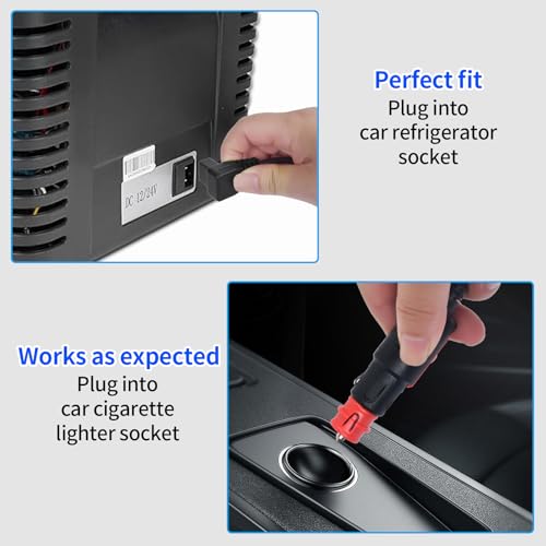 Image of 19.6 Ft (6M) DC Power Cord Cable 12V /24V for Car Refrigerator Fridge Compatible with Bougerv,Dometic,ICECO, Alpicool,Aaobosi,Euhomy 12v /24V Automotive Interior Coolers & Refrigerators (19.7 Ft)