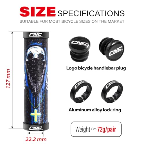 Guidon de VTT confortable grâce aux poignées silicone VTT Chooee à double lock-on
