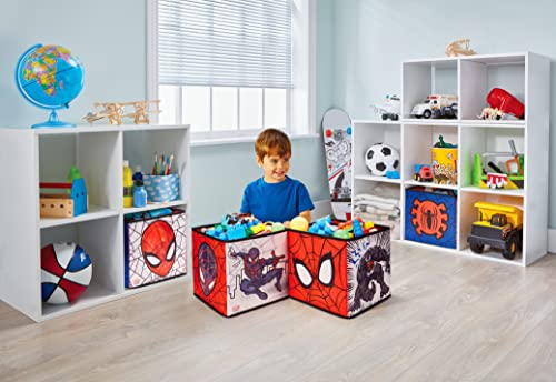 Hello Home Marvel Spider-Man Kids Cube Toy Storage Boxes