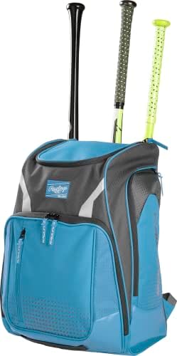 Rawlings | Legion Backpack Equipment Bag | Baseball & Softball | Columbia Blue