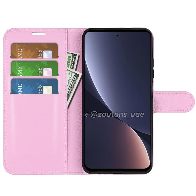 phone Cases - Case for Xiaomis REDMIs K40S (6.67in) Cover Wallet Card Stent Book Style Leather black Red Mis K 40S REDMIsK40S (Pink 𝖴ЅА)