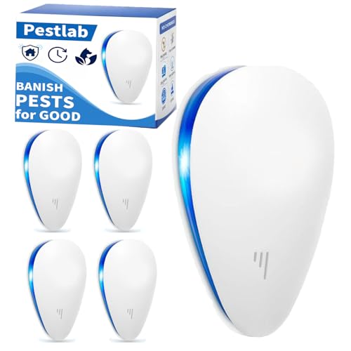 Pestlab Ultrasonic Plug in Devices Safe for Humans Effective Home Protection Energy-Saving Devices for Indoor Use (5pcs)