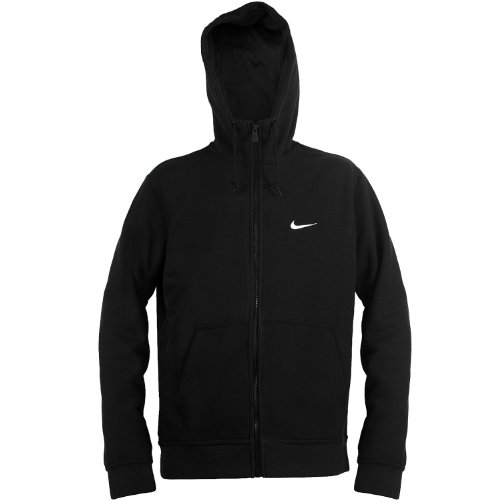 Buy Nike Men's Club Swoosh FullZip Hoodie Black (M) at Amazon.in