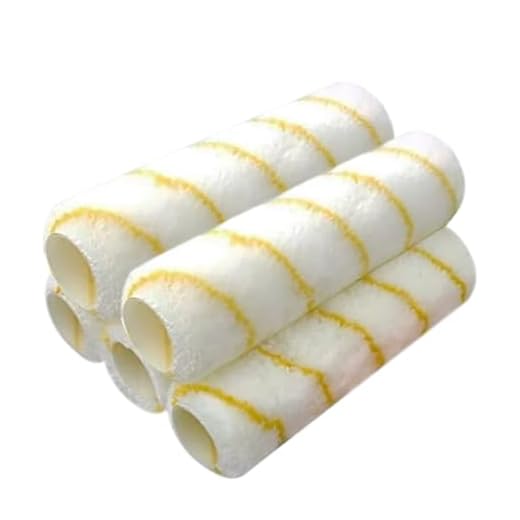 Pro Grade Paint Roller Covers, 9 Inch, 1/2 Inch Microfiber Nap, 5 Pack