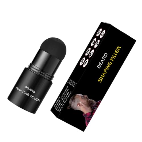 Gogogmee Stylo de Remplissage Barbe Homme Couleur Châtain Foncé Crayon Forme Barbe Outil Façonnage Pratique