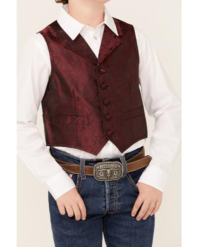 Scully Boys' Paisley Vest - Rw093k Bur3