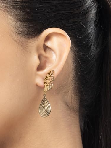 Image of Scintillare by Sukkhi Stylish Stainless Steel Butterfly Dangler Earring Jewellery for Women & Girls|Anti Tarnish Jewellery|Gifts for Wife Girlfriend Mother Sister