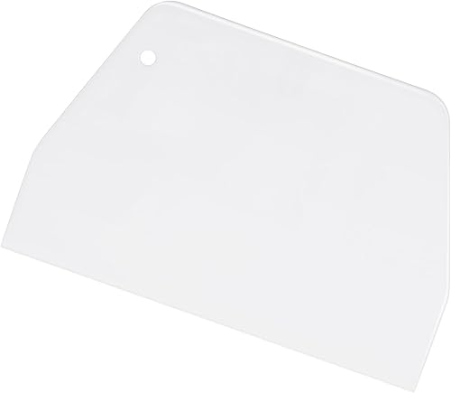 Tofficu 2 raspadores de plástico para tartas, antiadherentes para glaseado, raspador de pasteles, raspador de tazón, raspador de masa, herramientas