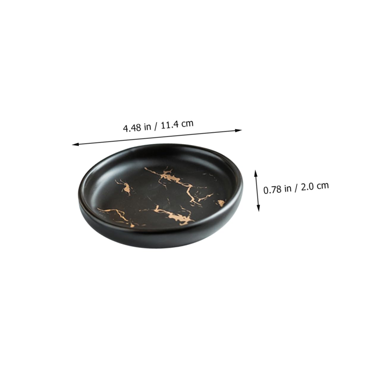 Juego de Accesorios de Baño Vaso para Cepillos de Dientes, Jabonera de Cerámica, Acabado Mármol Negro Mate, Set 4 Piezas, Adecuado para Baño y Organización Sanitaria