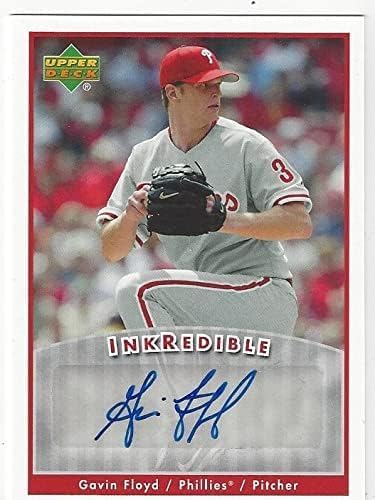 Gavin Floyd Autographed Inkredible Baseball Card - 2006 Upper Deck Baseball Card #I-GF (Phillies)