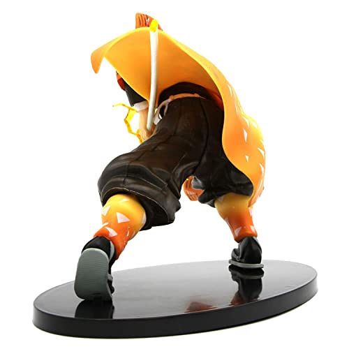 Image of Awestuffs Zenitsu Demon Slayer Large Action Figure Limited Edition Figure Manga Toy Collectible (Zenitsu Attack)