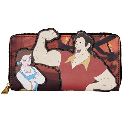 Loungefly Disney Villains Scene Gaston Zip Around Wallet
