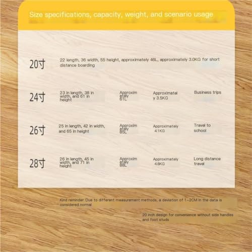 Suitcase Password Boarding Suitcase Trolley Suitcase Suitcase Bag Men And Women Universal Wheel 22 Inches Durable Luggage(Black,26in)2