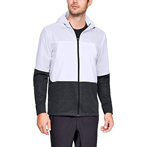 Under Armour Men's UA Hybrid Windbreaker SM White at Amazon
