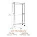 Amazon Basics Adjustable Clothes Rack for Handing, Double Hanging Rod Garment Rolling Closet Clothing Organizer, Chrome, 36'' x 14'' x 72''