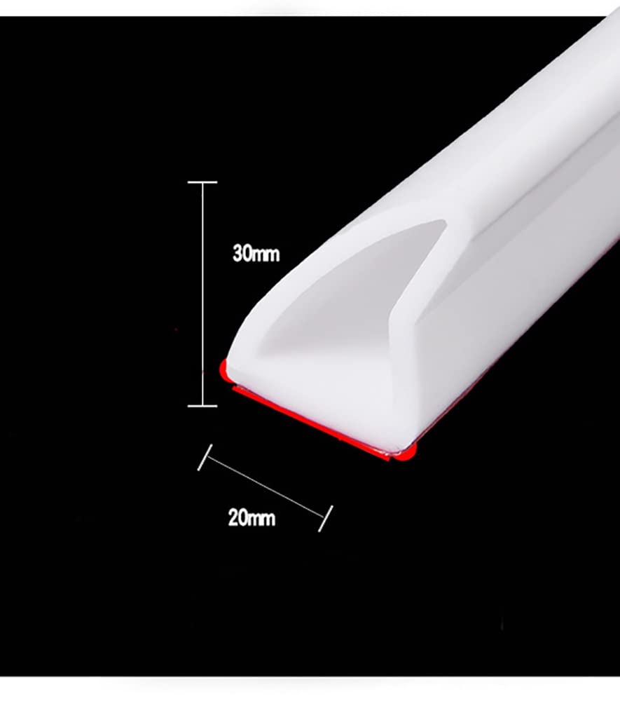 TapóN de Agua de Silicona Cinta Impermeable Plegable De Silicona, Barrera De Ducha Junta Puerta De Ducha Autoadhesiva Ducha Presa De Puerta Separador En Seco Y Húmedo ( Color : Bianco , Size : 5m/196