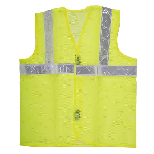 Image of Safety Jacket Reflective High Visibility use For Airport, Construction, Emergency, Landscaping, Paving,Traffic, Sanitation, Security Guard, Engineering jacket,60GSM Mesh, AK-605 (PACK OF 75)