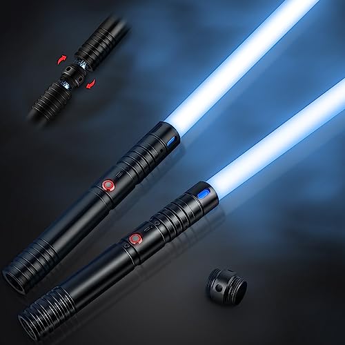 2 Pack Lightsaber, 15 Color RGB Lightsabers with Aluminum Alloy ...