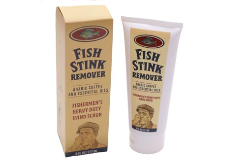 Fish Stink Remover Heavy Duty Citrus Scented Arabic Coffee Hand Scrub Cleanser – Fishing Gift for...