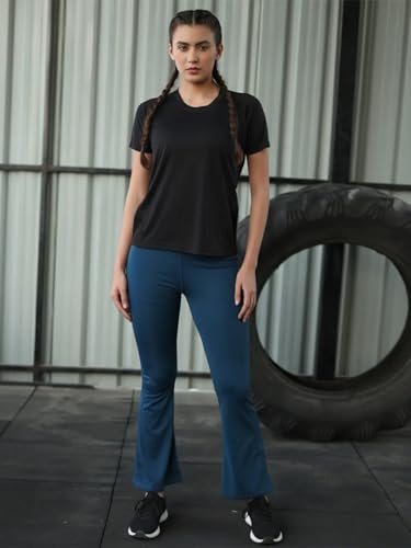 Image of CHKOKKO Gym Tshirt for Women Workout Dry Fit t Shirt Sports Tshirt Lightweight Round Neck Breathable Half Sleeve Activewear Mesh Running Yoga Tops for Woman