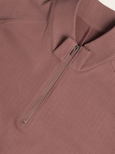 Image of TECHNOSPORT Men's Solid Full Sleeve T-Shirt ELASTOPLUS Quick Dry Slim Fit Mock Neck Sports Tee for Training Layering Casual Wear UPF50+ Anti Odour
