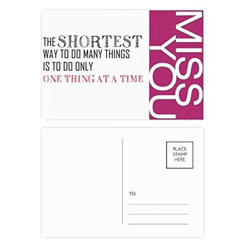 Jeu de cartes postales avec citation inspirante lot de 20 pièces format 5,7x3,8 pouces multicolore