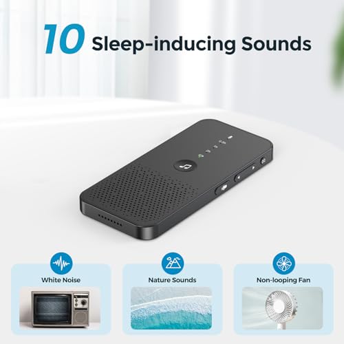 Buffbee Go Portable Sound Machine, 10 Soothing Sounds for Sleeping, White Noise, Nature Sounds, Rechargeable Battery, 28+ Hours Operation, Headphone Jack, Sound Therapy for Travel, Home - Image 3