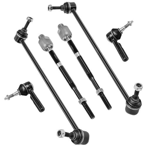 Rockplanet Front End Suspension Kit Compatible With 2010-2015 Chevy Camaro V6 V8 3.6L 6.2L Tie Rods Inner and Outer Complete Kit, Tie Rod and Sway Bar