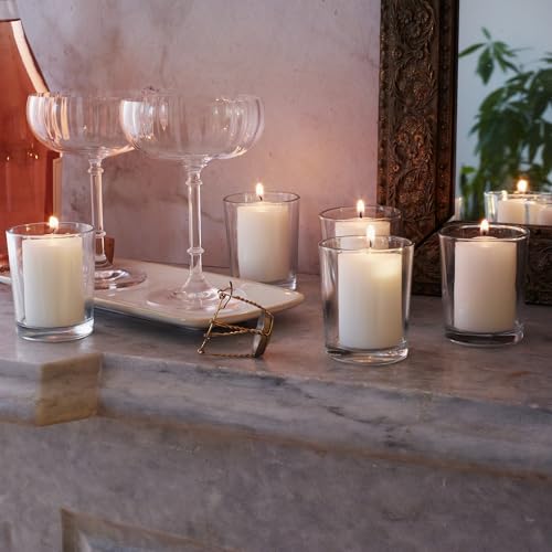 Image of Royal Imports Votive Candle, Unscented Wax for Wedding, Birthday, Party, Spa, Holiday & Home Decoration (36, White, 15 Hour) (Pack of 2)