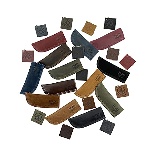 Hide & Drink, Leather Hot Handle Panhandle Potholder Double Layered Double Stitched Cookware Slides On/Off Easily Onto Metal Skillet Grips Handmade Includes 101 Year Warranty (Bourbon Brown) #TOP7