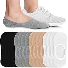 Ultra Soft No Show Socks for Men & Women | Invisible Low Cut Cotton Liner Socks with Anti-Slip Heel Grip | Breathable, Sweat-Free & Stretch Fit for Sneakers, Loafers & Casual Shoes (Pack of 4)