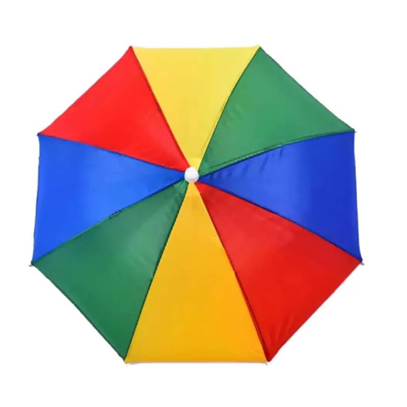 Exxelo Rainbow Stripe Auto Open and Close Umbrella