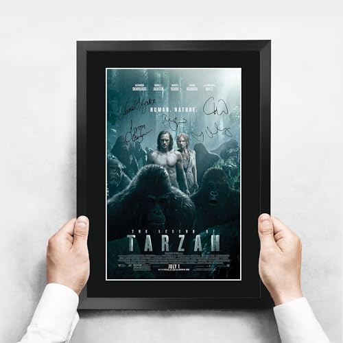Cuadro enmarcado de colección Tarzan 2016 con firma impresa de Alexander Skarsgård 3