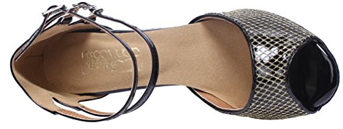 Chaussures de danse salsa pour éviter de glisser grâce aux talons hauts double boucle - 2