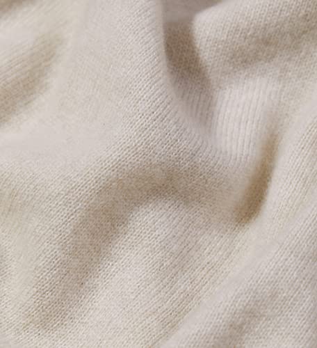 State Cashmere Essential V-Neck Sweater - Long Sleeve Pullover For Men Made With 100% Pure Cashmere Sourced From Inner Mongolia Goats - Soft, Lightweight & Versatile - (Undyed White, X-Large) #TOP6