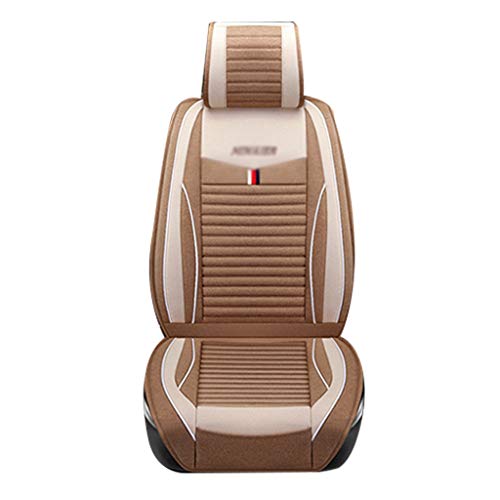 Inserti per sedili della macchina Accessori Cuscino for seggiolino Auto Set coprisedili for Auto Universale Four Seasons Coprisedile Antiscivolo Unisex Auto (Color : Brown)