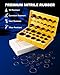 Orion Motor Tech 826-Piece O Ring Assortment Kit, 32 Sizes, SAE & Metric O Rings for Plumbing, Automotive & Faucet Repair - Nitrile Rubber Rings with Picks & Hooks, 2 Cases