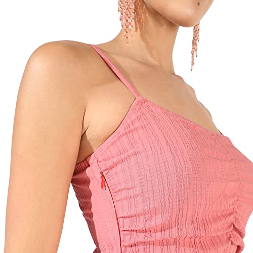 Image of PINACOLADA Women's Solid Dress for Casual Wear | Regular Sleeve | Quality Stretchable Fabric | Dress Crafted with Enhanced Stretch and Comfort Fit for Everyday Wear