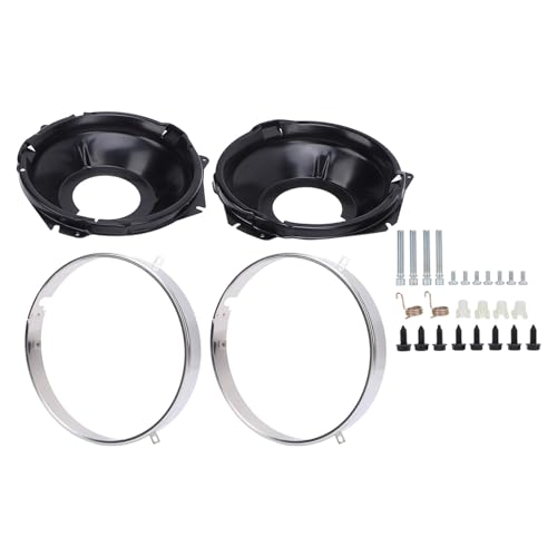 Headlamp Retaining Ring and Mounting Bucket Kit, Stainless Steel Sealed