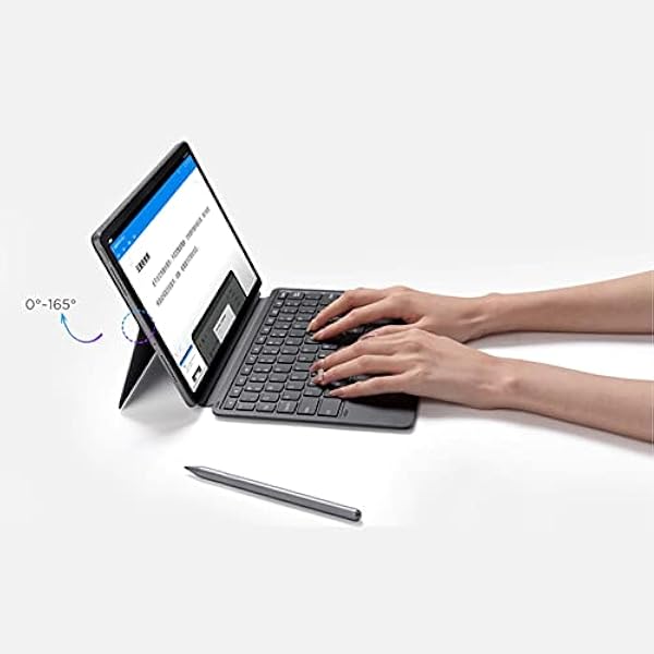 För Xiaoxin Pad-tangentbord, Stabil Anslutning 12 Genvägstangenter Justerbar Vinkel Trådlöst Smart Tablet-tangentbord med Pekplatta För 11,2-tums Pad Pro 2022