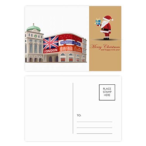 Cartes postales de Noël de Londres d'exception peinture architecture chic